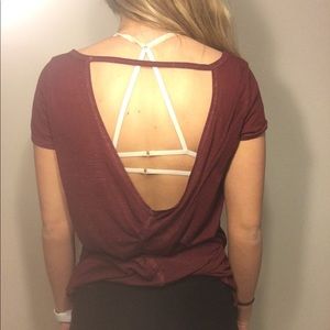 Open backed short sleeve